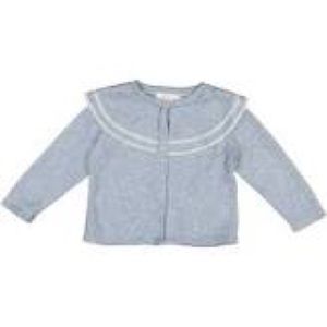 NWT Sal & Pimenta Double Lace Blue Cardigan